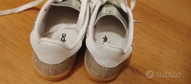 scarpe Adidas gazzelle argento 