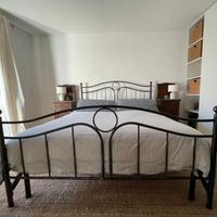 Set letto ferro+ 2 comodini + materasso