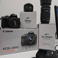 Canon 2000d +obiettivi extra