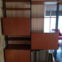 libreria 1960 stile scandinavo in teak