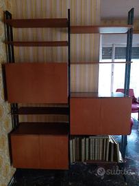 libreria 1960 stile scandinavo in teak