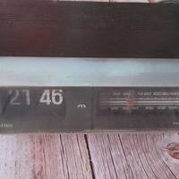 Radio calendario sveglia orologio vintage flip