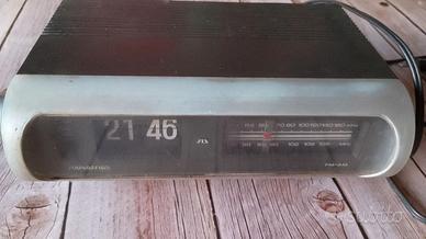 Radio calendario sveglia orologio vintage flip