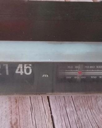 Radio calendario sveglia orologio vintage flip