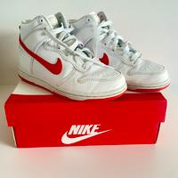 Nike Dunk High Bambina/o Rosso/Bianco