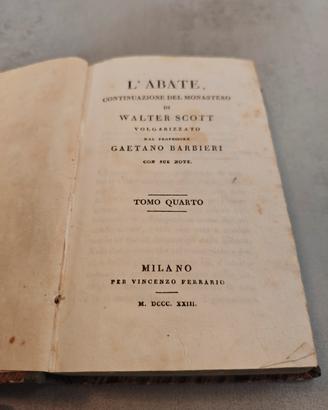Walter Scott L’Abate tomo IV 1823