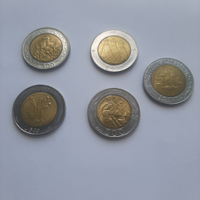 5 monete da L.500 - repubblica di s.marino euro 10