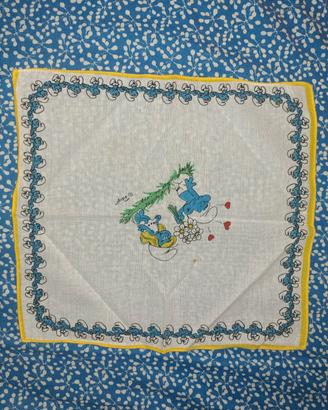 Fazzoletti stoffa cotone cartoni animati anni 70