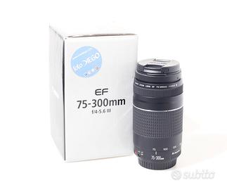 OBIETTIVO CANON EF 75-300 MM F/4-5.6 III. GARANZIA