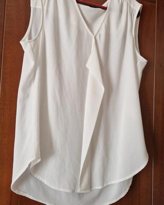 Canottiera bianca leggera tg L