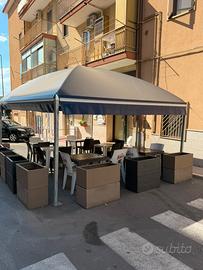 Gazebo malaga curvo 5x4
