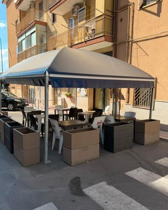 Gazebo malaga curvo 5x4