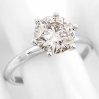 Anello oro bianco 14k con diamante fancy