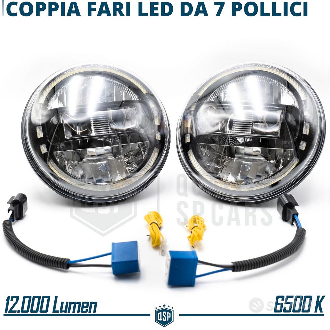 F.LLI CRACO' SNC - COPPIA FARI LED TONDI ANGEL EYES CON INDICATORE DI  DIREZIONE