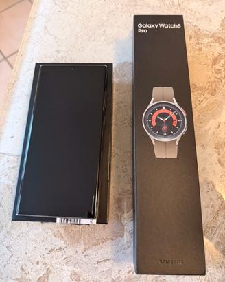 Samsung Galaxy S23 ULTRA 256gb + Galaxy Watch 5Pro
