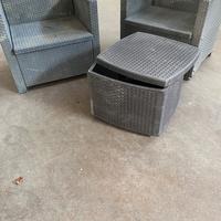 Salotto in rattan