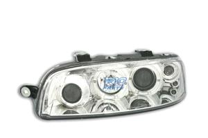 FARI PER FIAT PUNTO 99-03 ANGEL EYES FONDO CROMATO