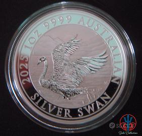 moneta argento 2025 cigno australia 1 oz