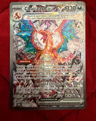 Charizard ex 223/197 Ossidiana Infuocata Near Mint