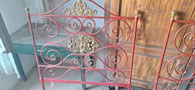 letto ferro battuto antico
