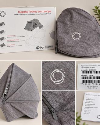 Cappottina Bugaboo Breezy Sun Canopy Misty Grey