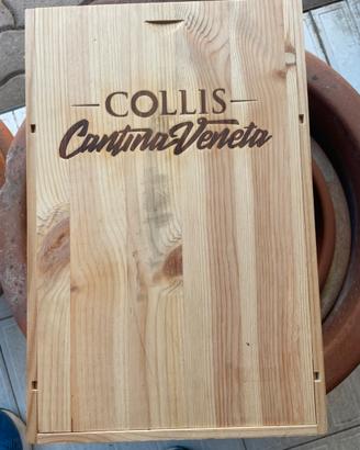Cassetta portabottiglie legno