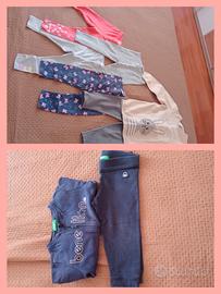 leggins+maxi pull+tuta bimba 18/24 mesi 