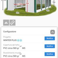 Tendostruttura tendone da esterno 6 x 8 metri