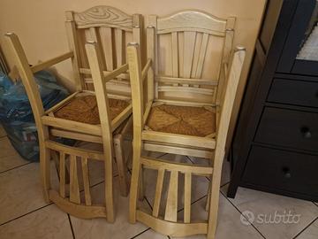 Sedie in legno