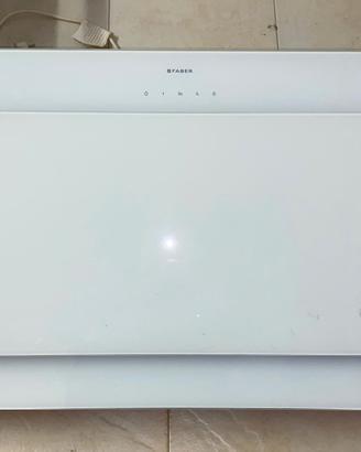 CAPPA ASPIRAZIONE CUCINA FABER TOUCH VETRO BIANCO