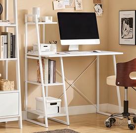 SoBuy Scrivania Porta PC bianco FWT2