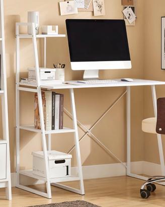SoBuy Scrivania Porta PC bianco FWT2