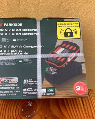 Batteria Parkside + caricabatterie