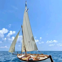 Gozzo in legno a Vela Latina