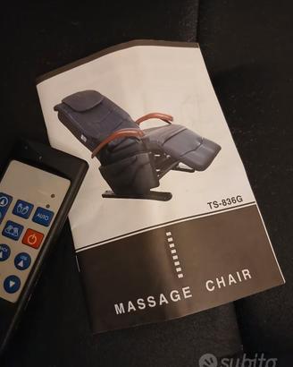 poltrona elettrica massaggi e reclinabile
