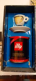 tazzina Illy con scatola laietana design sibirachs