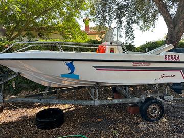 Barca motore e carrello