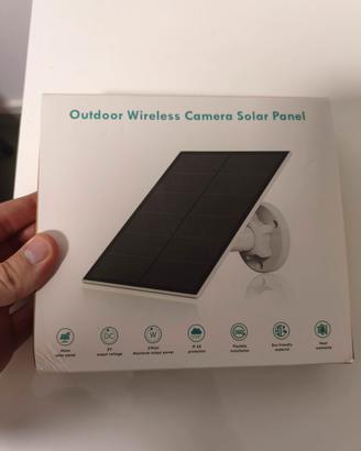 Pannello solare per telecamera esterna