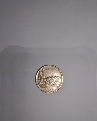 moneta 50 centesimi leoni 1924