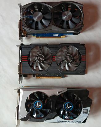 schede video gtx 960 - r7 250 - radeon hd 7770