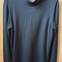 Felpa Stone Island Cappuccio Cotone Blu Notte Tg.M