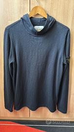 Felpa Stone Island Cappuccio Cotone Blu Notte Tg.M