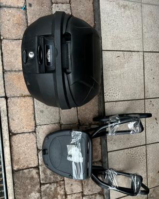 Portapacchi e bauletto triumph scrambler 400