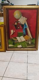 Quadro con cornice in legno 