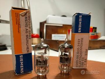 Coppia valvole siemens rohre e88cc piedini oro