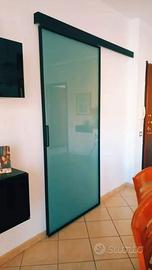 PORTA SCORREVOLE IN CRISTALLO