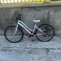 Bicicletta goout rosa e bianca