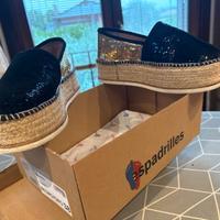 Scarpe espadrilles zeppa