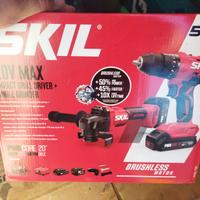 Kit trapano avvitatore e smerigliatrice a batteria