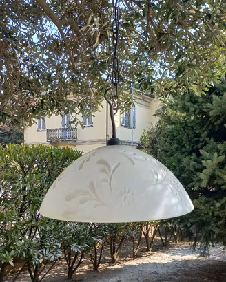 Lampadario in vetro